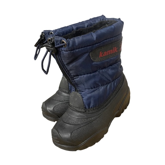 Kamik Little Boys Snow Winter Boots Size 9 - Picture 2 of 9